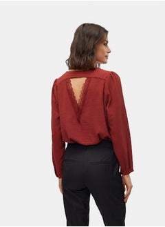 VERO MODA Vmmabeka L/S Top Wvn Btq Ga  - Image 5