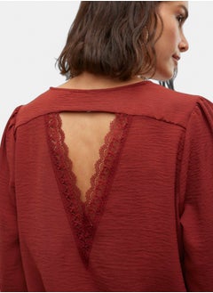 VERO MODA Vmmabeka L/S Top Wvn Btq Ga  - Image 4