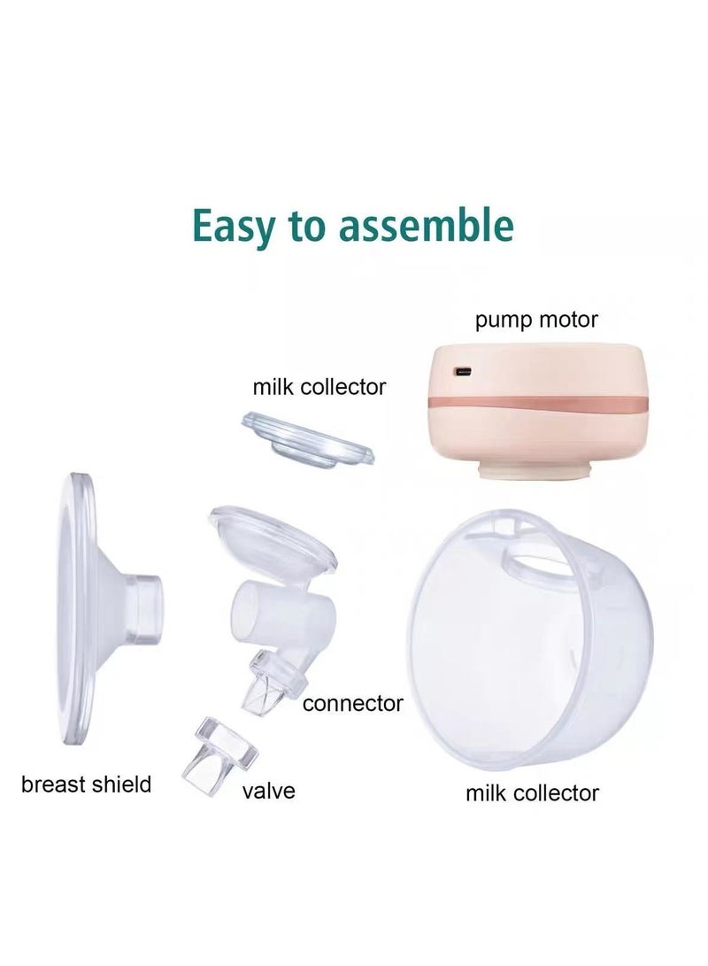 Wearable electric breast pump,Comfortable and portable: Lightweight design, weighing 263 grams. Easy to carry and conveniently placed in a bag. Suitable for use anytime and anywhere. - Image 5