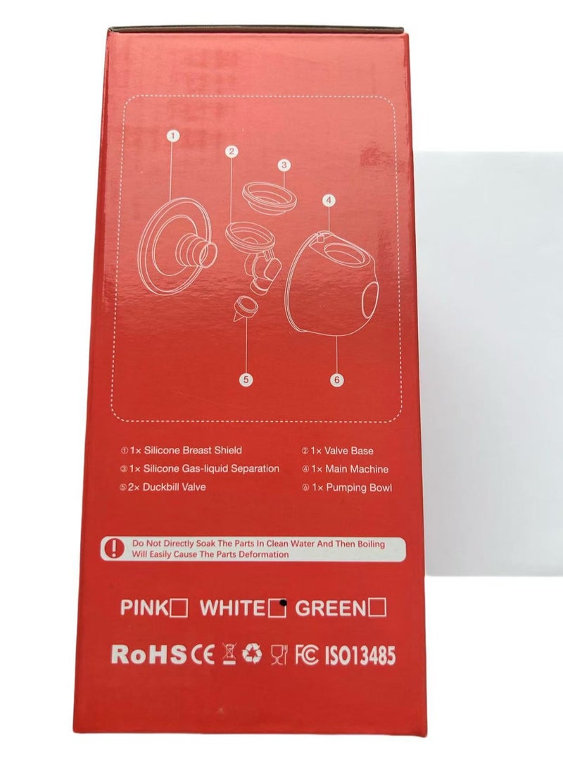 Wearable electric breast pump,Comfortable and portable: Lightweight design, weighing 263 grams. Easy to carry and conveniently placed in a bag. Suitable for use anytime and anywhere. - Image 3