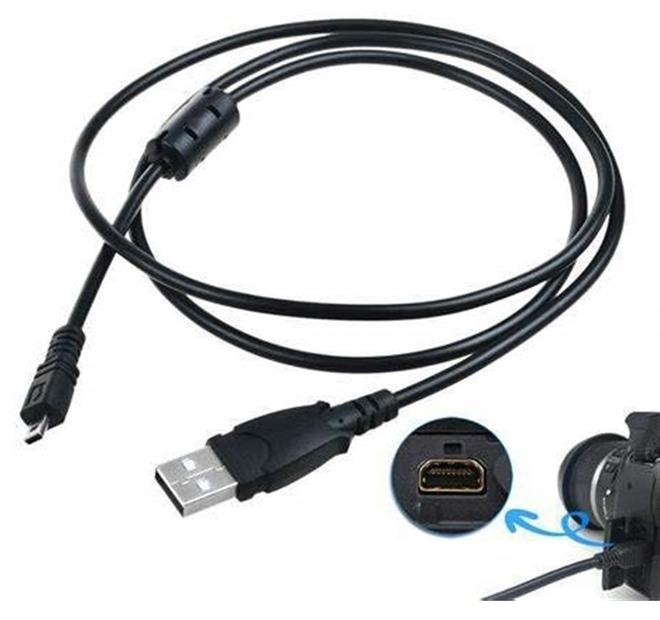 AlyKets USB Camera Battery Charger Cable Data Sync Cord Lead for Sony Cybershot Cyber-Shot DSC-H200 300, DSC-W370 W800 W810 W830 W730 w710 W330 s/b/p/r - Image 1