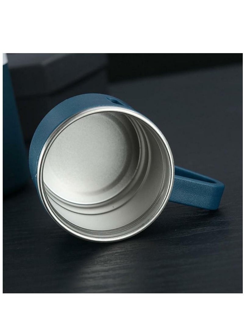 Stainless Steel Vacuum Double Layer Insulation Coffee Tumbler Travel Mug Business Trip Water Bottle Blue 500Ml - Image 3