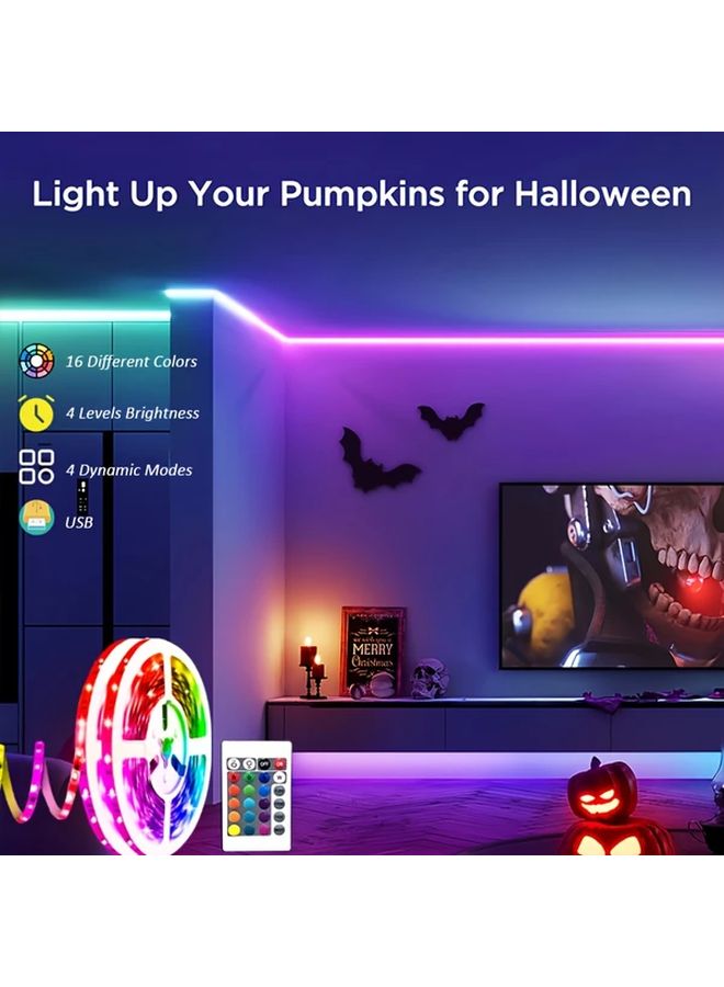 400cm RGB Flexible LED Strip Smart USB Remote Control TV Room Decoration - Image 4