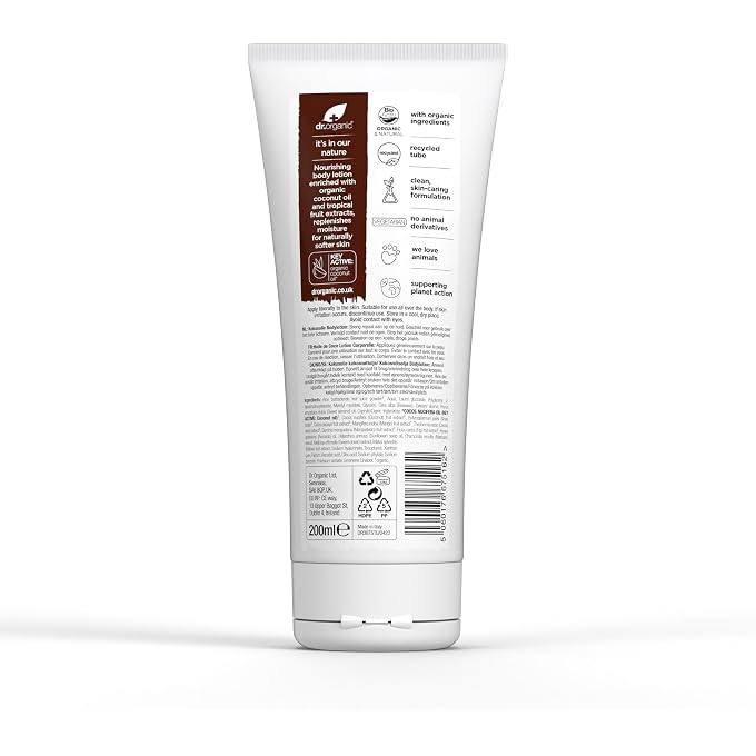 dr.organic DR ORGANIC Virgin Coconut Oil Skin Lotion - Image 2
