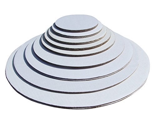 pizety 9 Inch Cake Circles – Pack of 25 Round Cardboard Cake Boards, White Corrugated, Sturdy & Greaseproof, 100% Food Safe – Cake Pads for Cakes, Pies, Pizza, Bakery & Decorating - Image 4