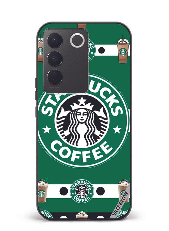 VR CREATIVE Protective Case Cover For Vivo V27e Starbucks 4 Design Multicolour - Image 1