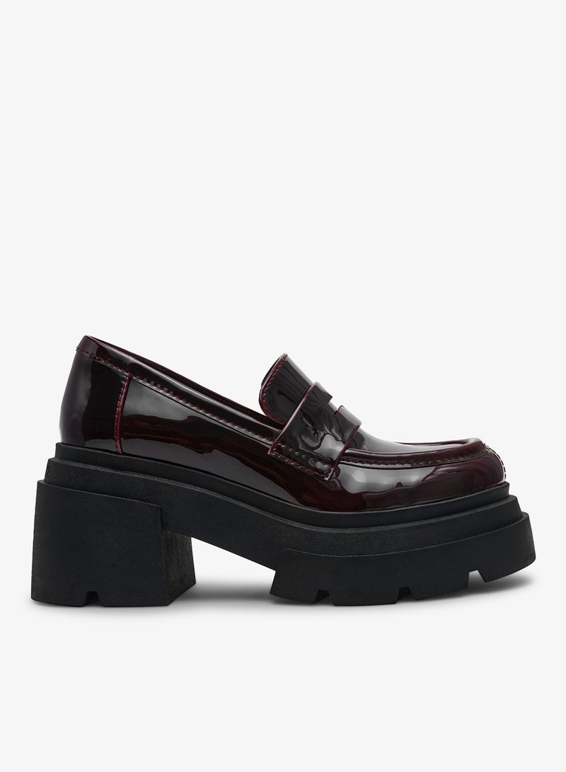 STEVE MADDEN TURNOUT Block Heel Loafer Pumps - Image 1