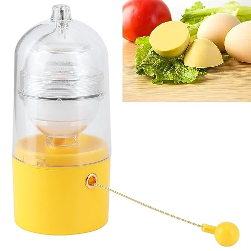 Snevad Manual Egg Maker White Yolk Mixer Blender Scrambler Shaker Tools Hand Pull Type Perfect Cooking Default Kitchen Gadgets Mixing Making Hard Boiled Eggs - Image 2