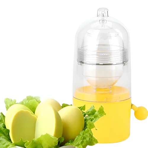 Snevad Manual Egg Maker White Yolk Mixer Blender Scrambler Shaker Tools Hand Pull Type Perfect Cooking Default Kitchen Gadgets Mixing Making Hard Boiled Eggs - Image 1