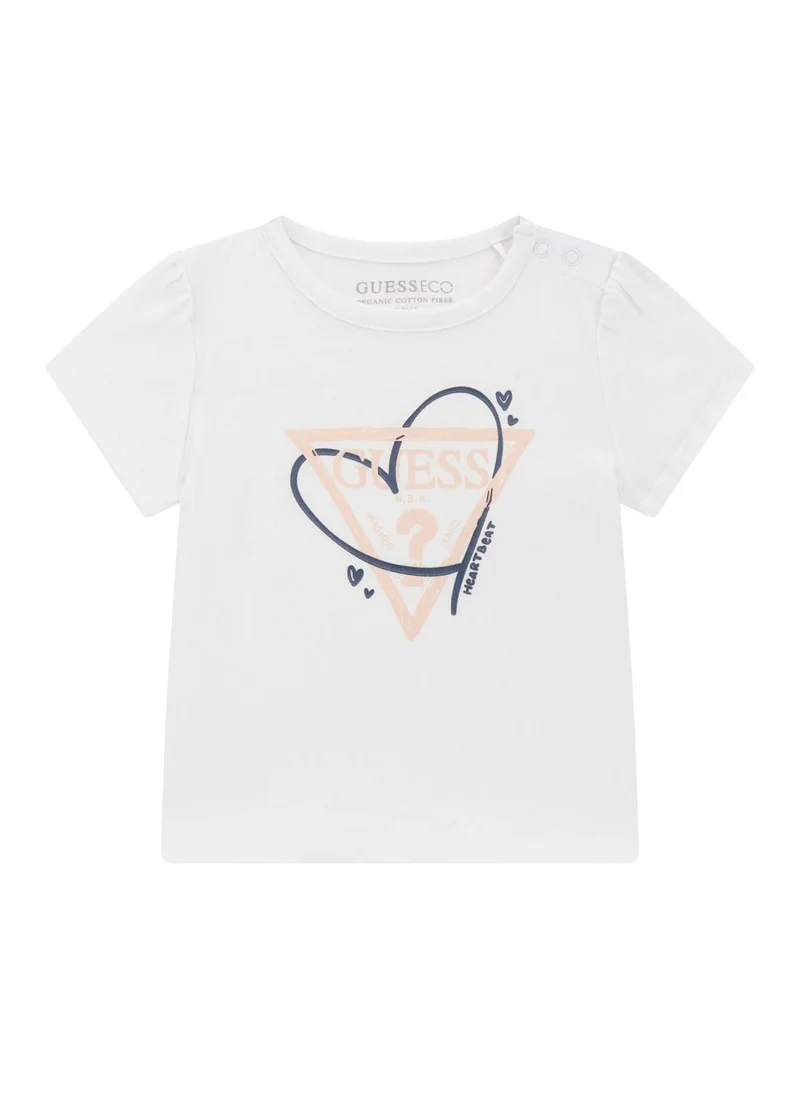 GUESS Kids Logo Crew Neck T-Shirt