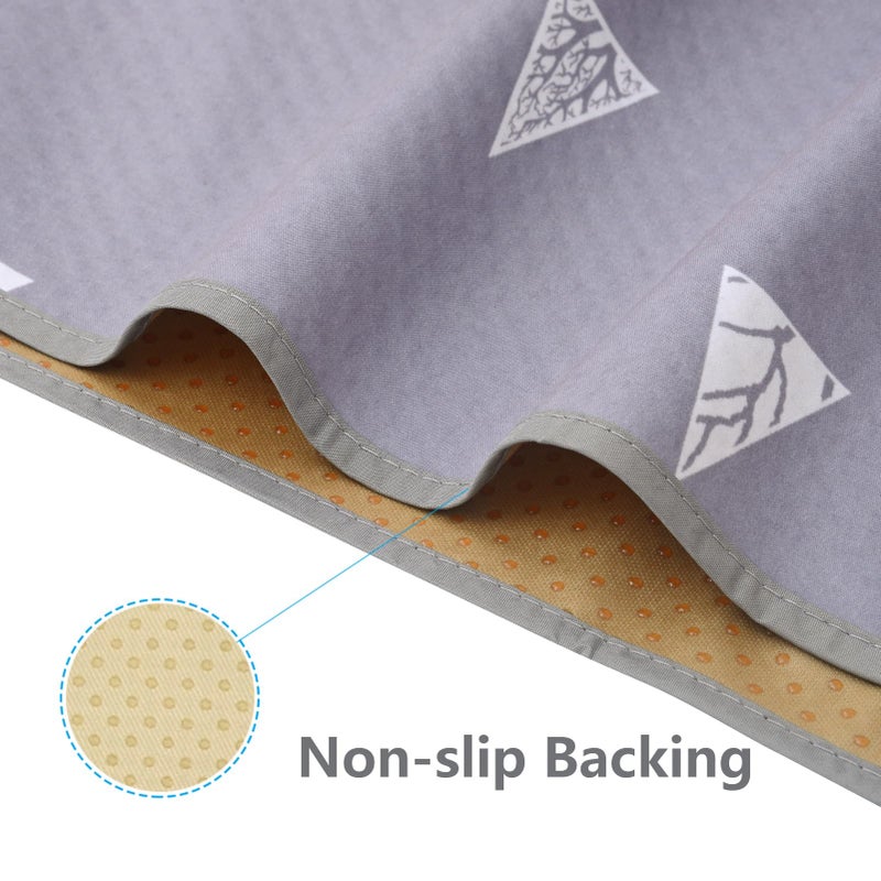 Womumon 51” Baby Splat Mat for Under High Chair/Arts/Crafts, WOMUMON Washable Waterproof Anti-Slip Floor Splash Mat, Portable Wipeable Spill Mat and Table Cloth - Image 4