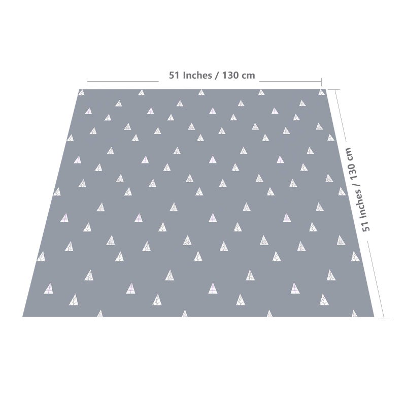 Womumon 51” Baby Splat Mat for Under High Chair/Arts/Crafts, WOMUMON Washable Waterproof Anti-Slip Floor Splash Mat, Portable Wipeable Spill Mat and Table Cloth - Image 2