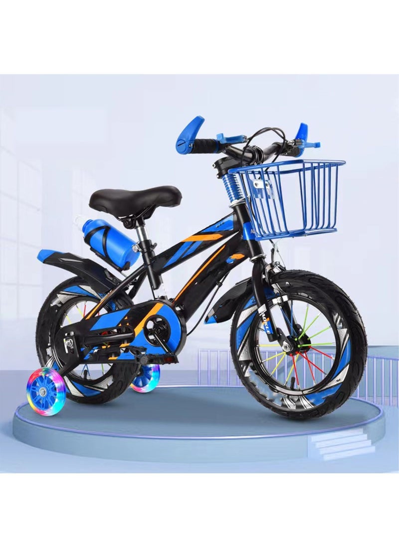 Generic - Assembled Colored Spokes Bold Tire Flashing Training Wheel Children's Bicycle - Image 1