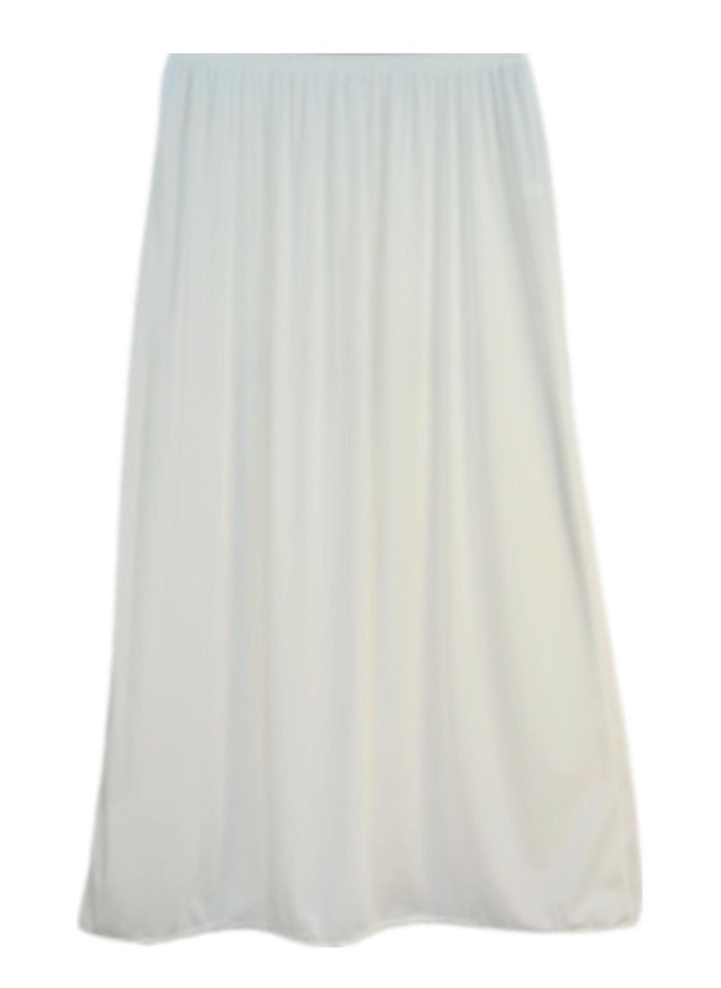 City Rose 3- Pieces Skirt Soft Durable and Cold inner Nylon with Elasticized Waistband Women Off White  - Image 2