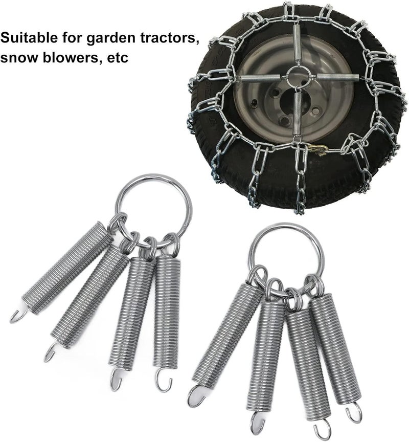 cheekyglo 2pcs Tire Chain Tensioner, 23cm Stainless Steel High Accuracy Chain Tensioner for Vehicles - Image 4