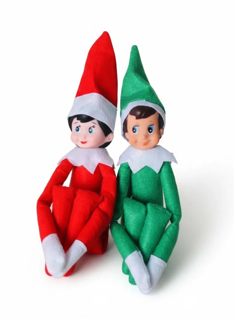 دمى قزم عيد الميلاد من قطعتين لتزيين المنزل - Image 1