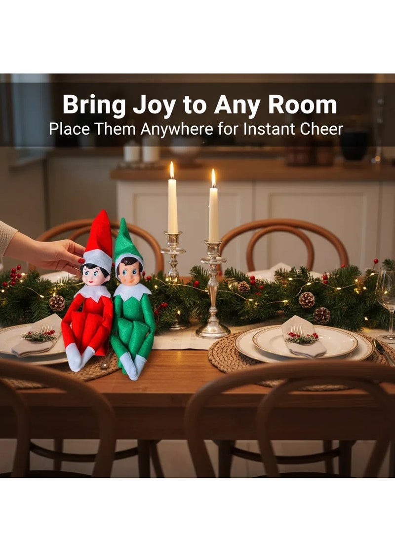 دمى قزم عيد الميلاد من قطعتين لتزيين المنزل - Image 2