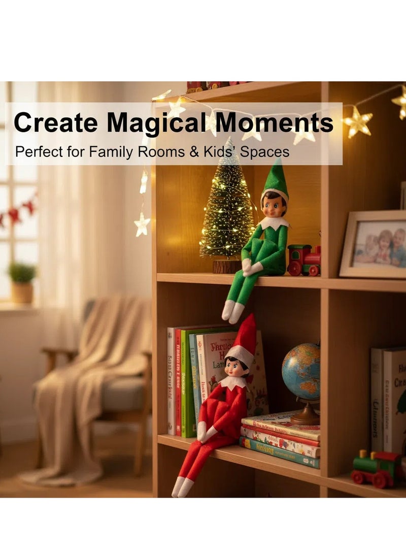 دمى قزم عيد الميلاد من قطعتين لتزيين المنزل - Image 3