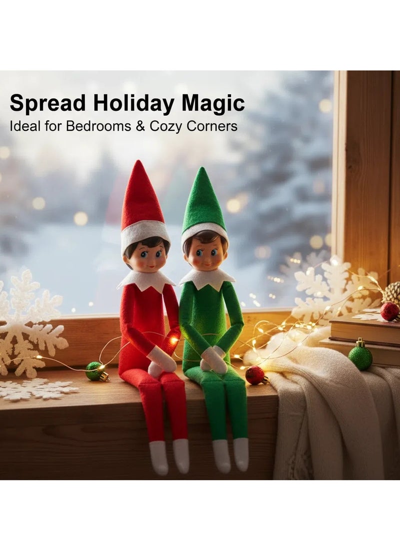 دمى قزم عيد الميلاد من قطعتين لتزيين المنزل - Image 4