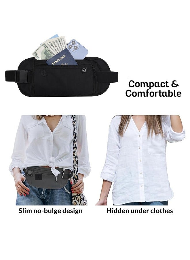 Travel Money Belt , with RFID Blocking Sleeves