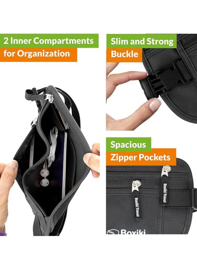 Travel Money Belt , with RFID Blocking Sleeves