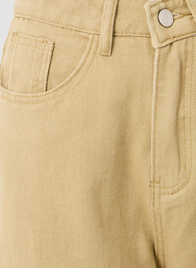 Take Two Take Two Solid Mid Rise Wide Leg Jeans  - Image 3