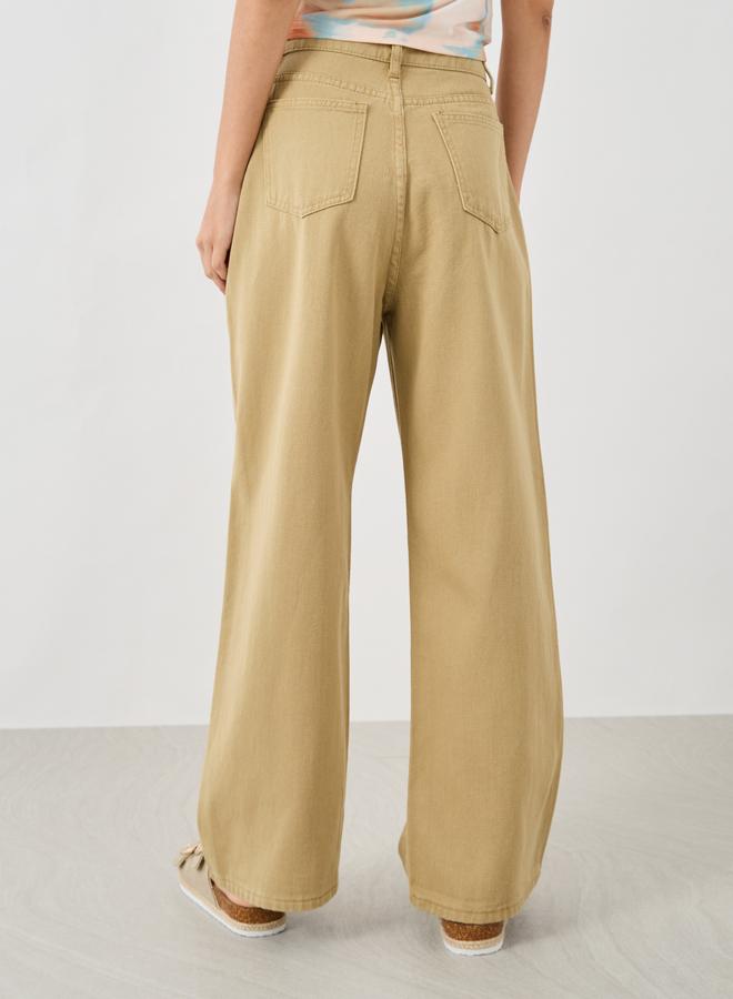 Take Two Take Two Solid Mid Rise Wide Leg Jeans  - Image 4