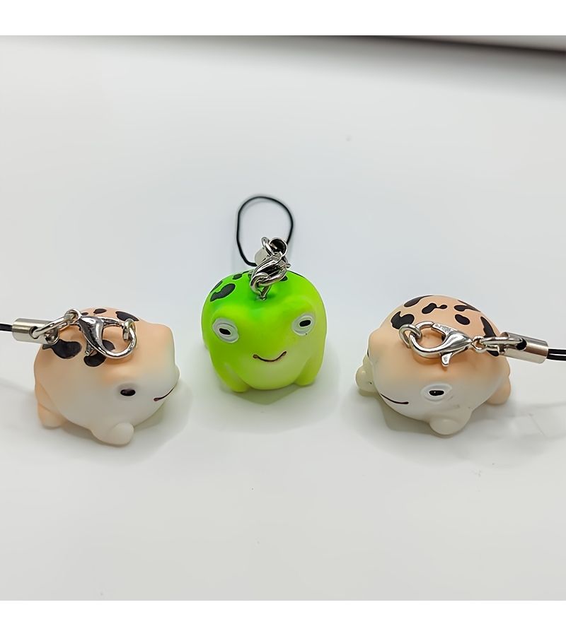 1 Piece Khaki Desert Tree Frog Phone Lanyard Phone Charm - Image 2