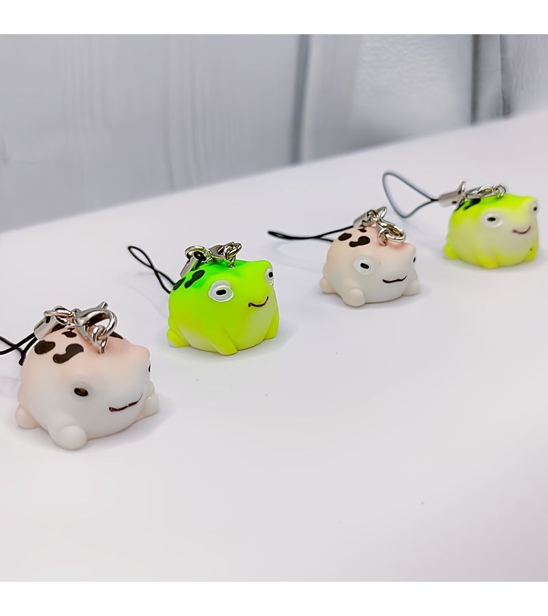 1 Piece Khaki Desert Tree Frog Phone Lanyard Phone Charm - Image 4