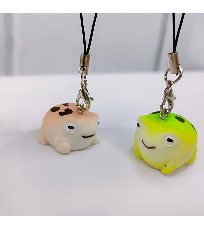 1 Piece Khaki Desert Tree Frog Phone Lanyard Phone Charm - Image 1
