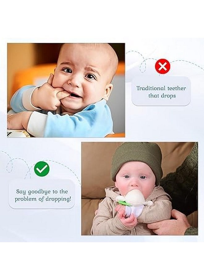 Wristy Buddy - Wristy Buddy Teething Ring for Babies 0-6 8 10 12 Months | Cute Soft Lamb Animal Teething Toys & Gloves | Baby Teething Relief Toy Pack | Infant Chew Toys for 3-6 Months, 1 2 3 Years - Image 1