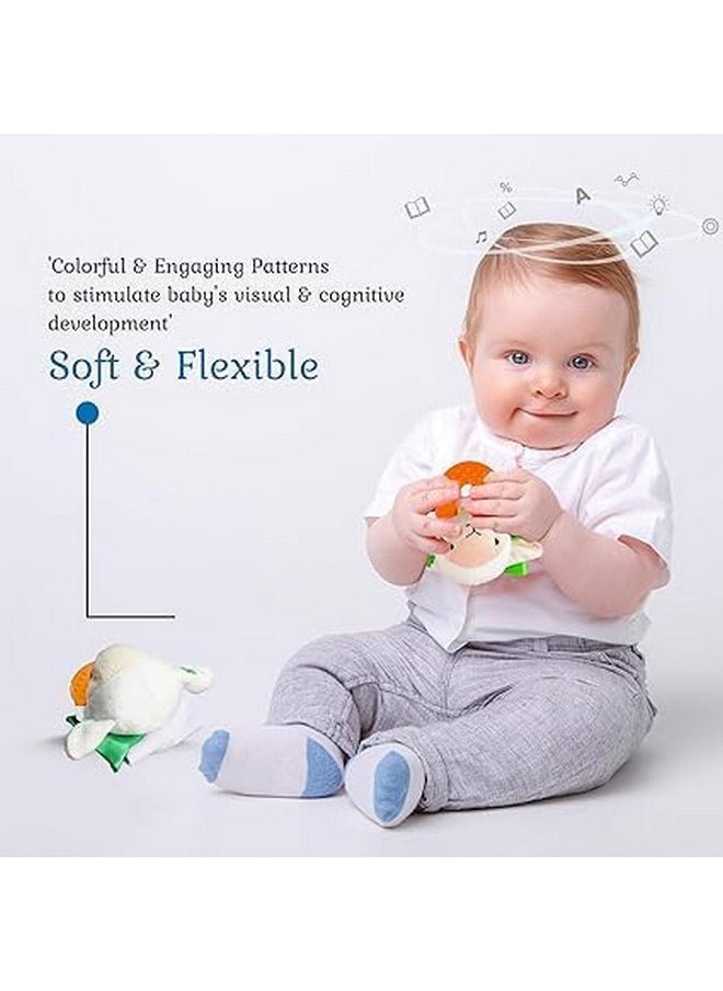Wristy Buddy - Wristy Buddy Teething Ring for Babies 0-6 8 10 12 Months | Cute Soft Lamb Animal Teething Toys & Gloves | Baby Teething Relief Toy Pack | Infant Chew Toys for 3-6 Months, 1 2 3 Years - Image 1