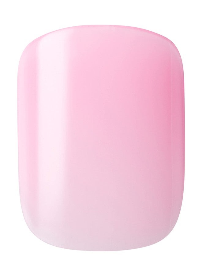 GoldFinger Press On Toenails RegularFit Full Cover Light Pink Color, Squoval Shape, Long Lasting Nail Glue Included, Glue On Toe Nails (Colored) for Beach, Vacation, Special Occasion - Image 2