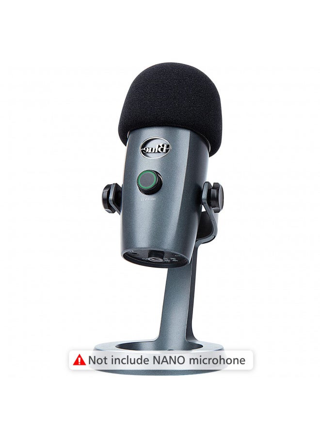 YOUSHARES YOUSHARES Yeti Nano Microphone Foam Windscreen - Mic Wind Cover Pop Filter Foam Cover, Professional Customized for Blue Yeti Nano, The Thicker Blue Yeti Nano Pop Filter is a Good option.  - Image 4