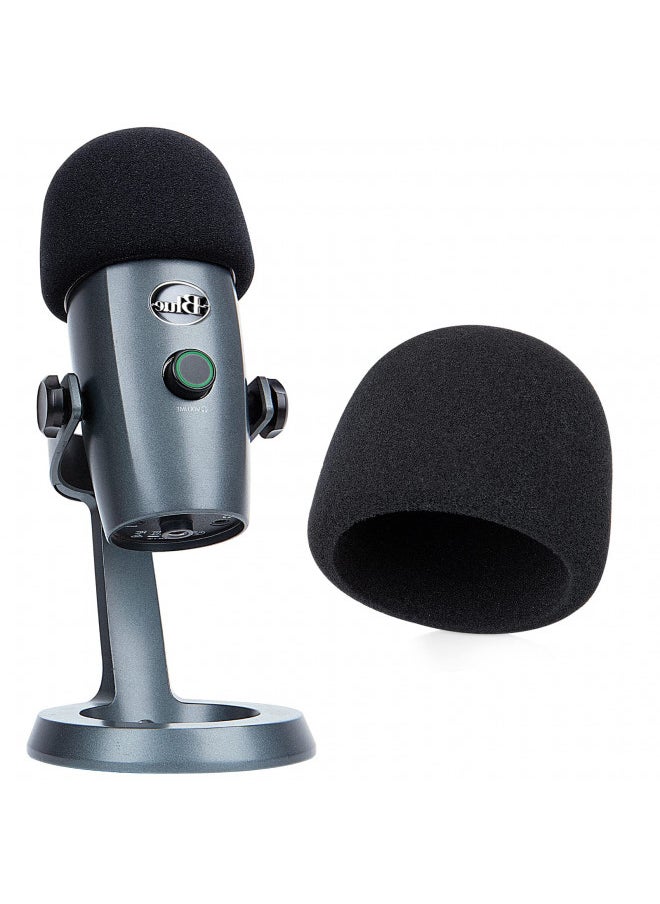 YOUSHARES YOUSHARES Yeti Nano Microphone Foam Windscreen - Mic Wind Cover Pop Filter Foam Cover, Professional Customized for Blue Yeti Nano, The Thicker Blue Yeti Nano Pop Filter is a Good option.  - Image 2