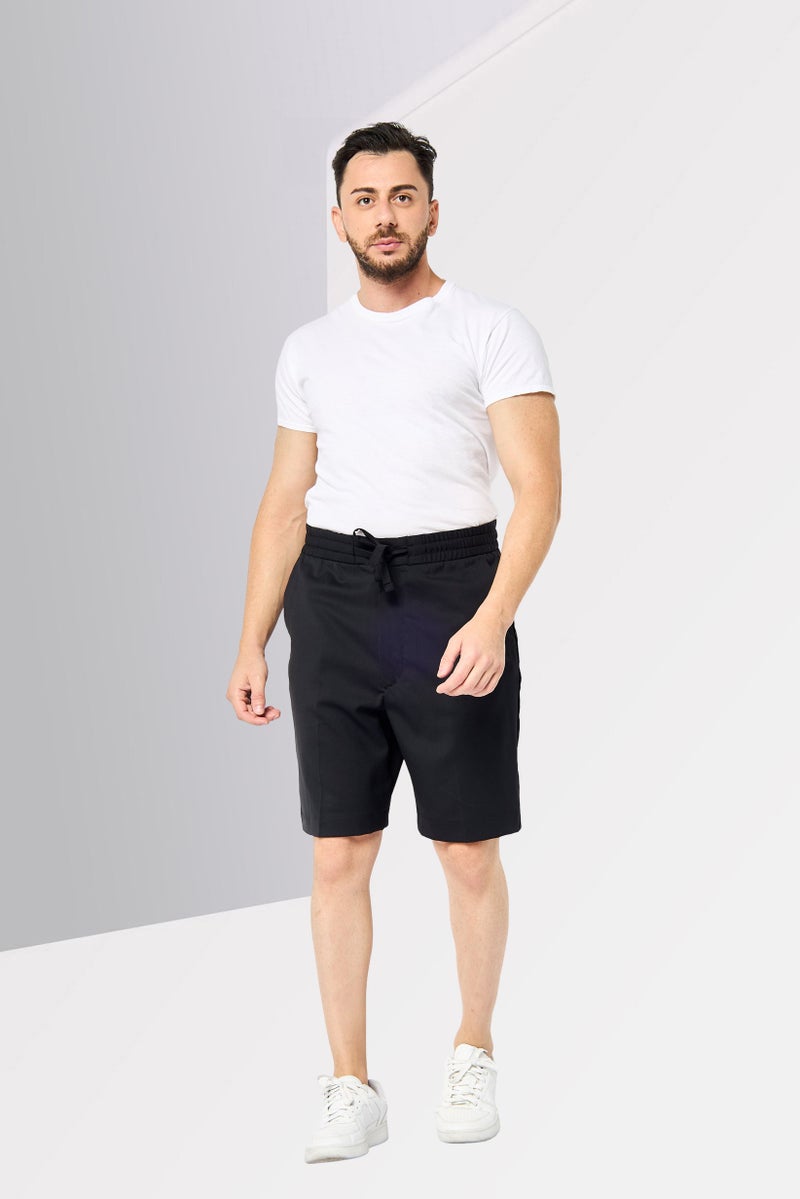 GANT Men Drawstring Solid Basic Shorts, Black - Image 4