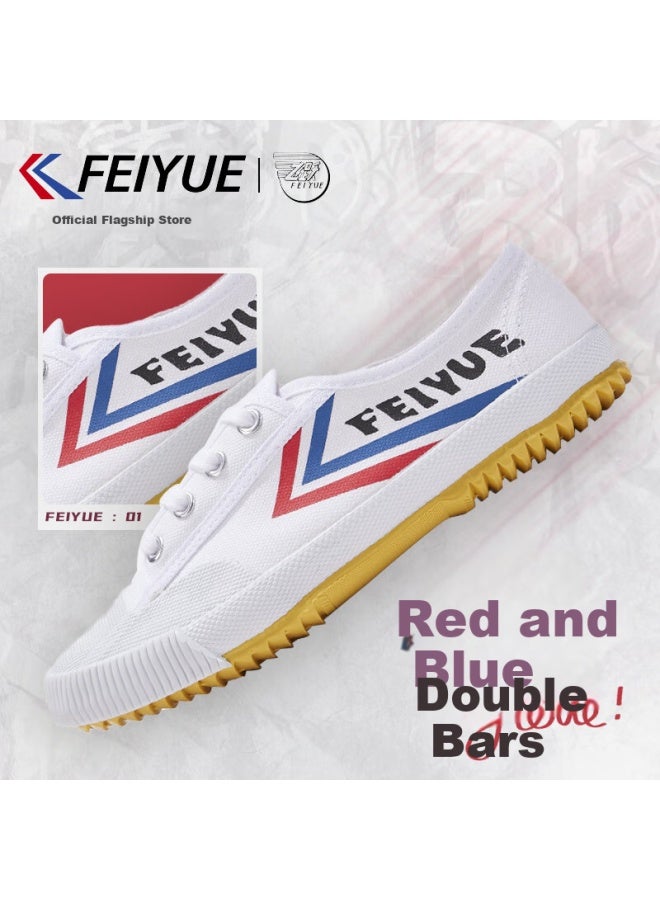 Leap Classic Upgraded Track Shoes Vulcanized Men And Women Couple Sports Shoes Breathable Running Shoes White Blue Red 40 - Image 4