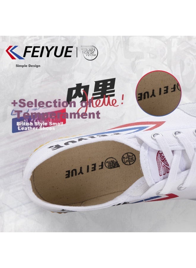 Leap Classic Upgraded Track Shoes Vulcanized Men And Women Couple Sports Shoes Breathable Running Shoes White Blue Red 40 - Image 3