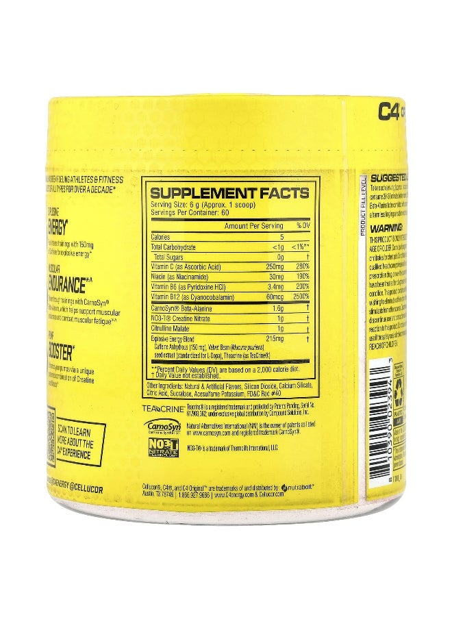 C4  Cellucor C4 / Cellucor, C4 Original, Pre-Workout, Fruit Punch, 12.7 oz (360 g)  - Image 2