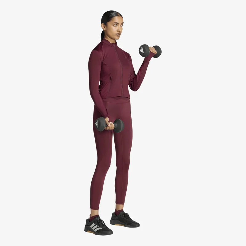 Adidas  PrimeLift Essentials Workout Shine Zip Jacket for Women | Best Price UAE