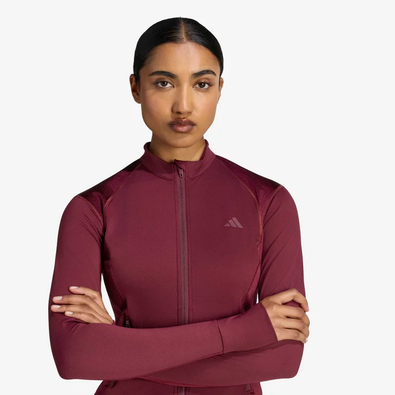 Adidas  PrimeLift Essentials Workout Shine Zip Jacket for Women | Best Price UAE