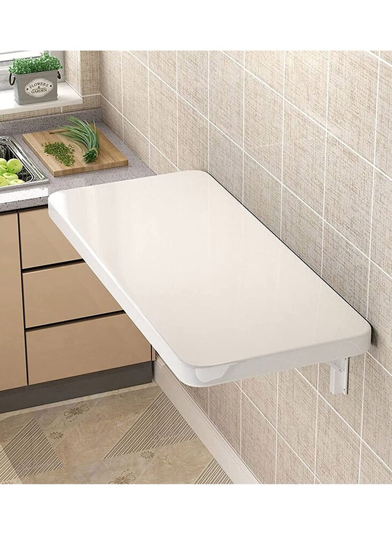 CATANES Wall Mounted Table Floating Desk Small Foldable Student Laptop PC Desk 30*60 cm - Image 4