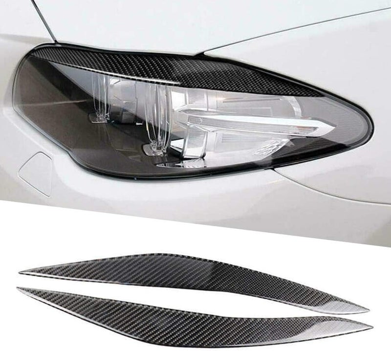 DEMULAX Carbon Fiber Headlight Eyebrow Trim for BMW 5 Series - Image 5