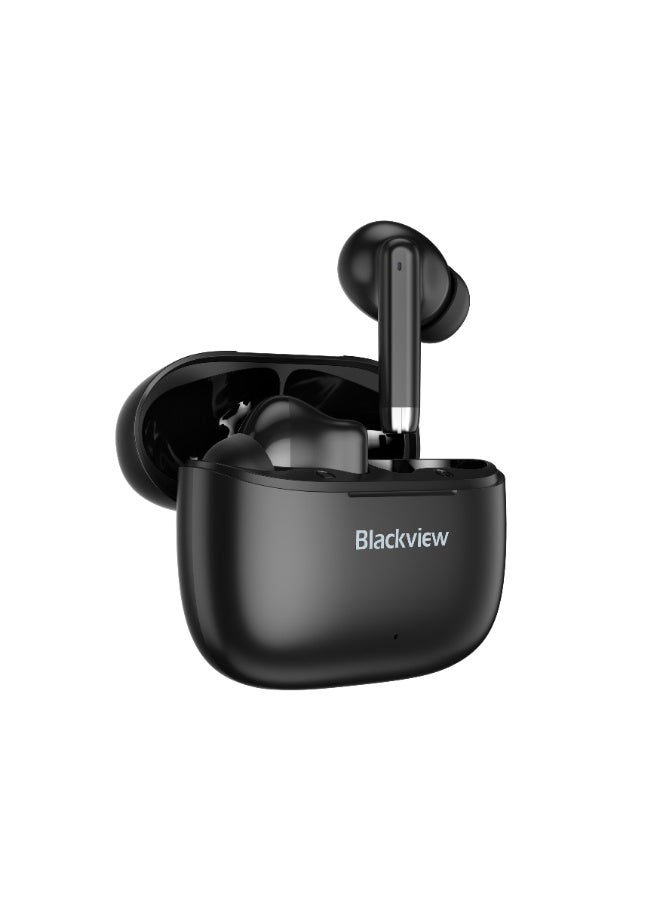 Blackview Airbuds 4 True Wireless Earphone Bluetooth 5.3 Stereo Bass Headphone In Ear With Microphones Calling Siri Obsidian Black UAE Version - Image 5