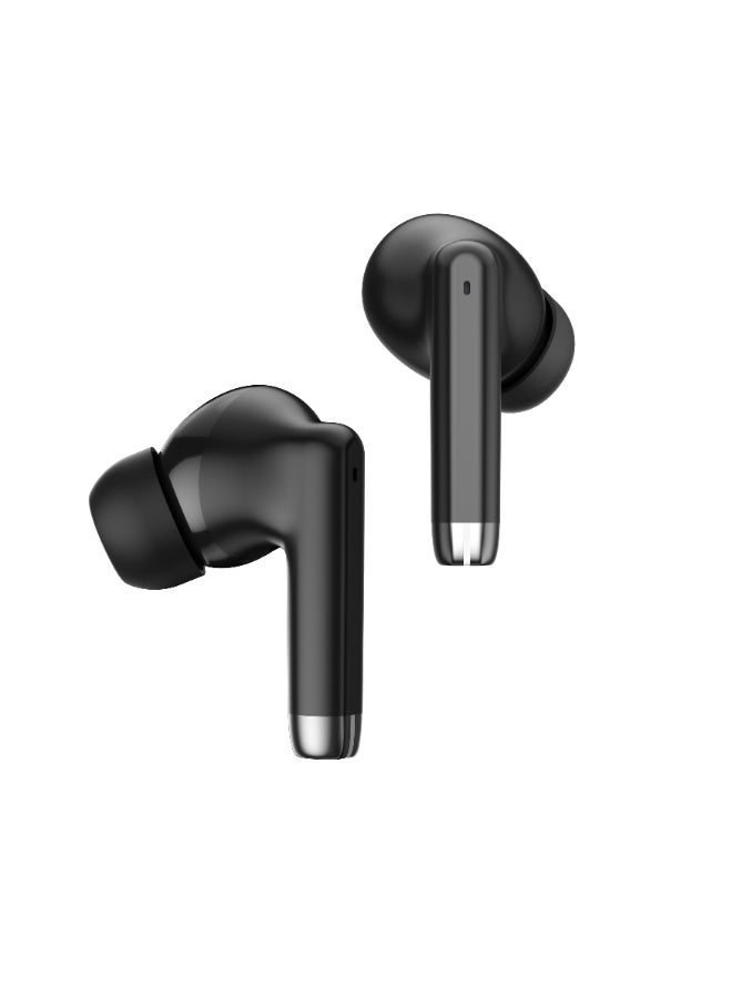 Blackview Airbuds 4 True Wireless Earphone Bluetooth 5.3 Stereo Bass Headphone In Ear With Microphones Calling Siri Obsidian Black UAE Version - Image 4