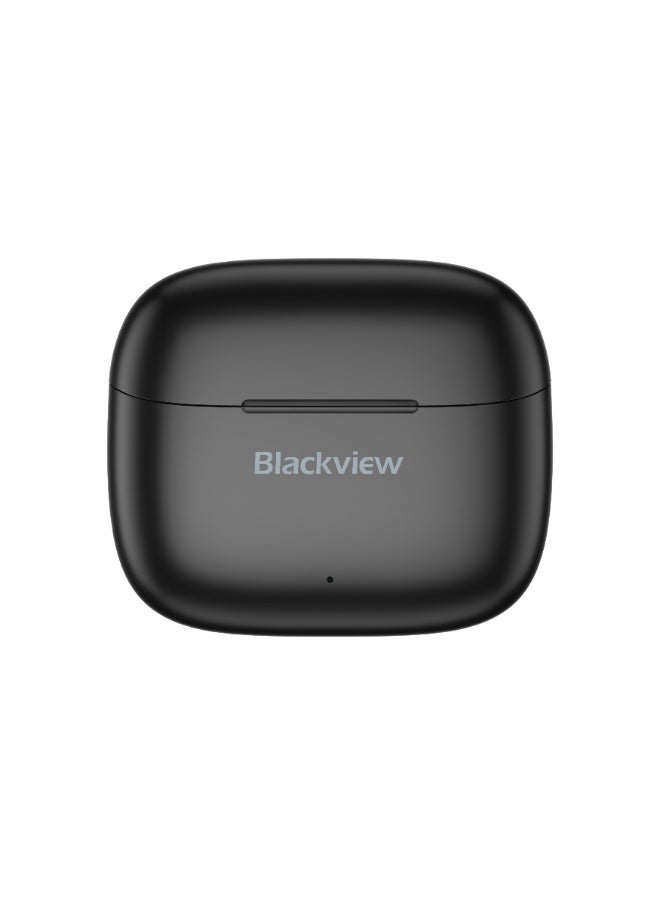 Blackview Airbuds 4 True Wireless Earphone Bluetooth 5.3 Stereo Bass Headphone In Ear With Microphones Calling Siri Obsidian Black UAE Version - Image 1