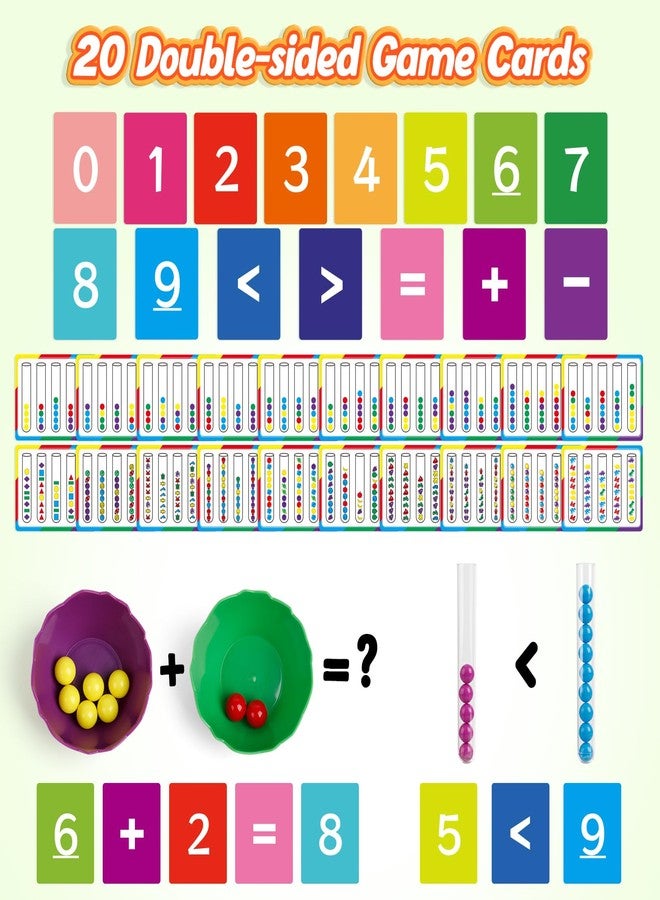 Aizweb Counting and Color Sorting Toys for Toddlers, Montessori Toys Preschool Kindergarten Learning Activities,STEM Math Manipulatives Matching Games Educational Learning Fine Motor Skills - Image 5