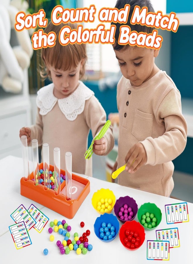 Aizweb Counting and Color Sorting Toys for Toddlers, Montessori Toys Preschool Kindergarten Learning Activities,STEM Math Manipulatives Matching Games Educational Learning Fine Motor Skills - Image 3