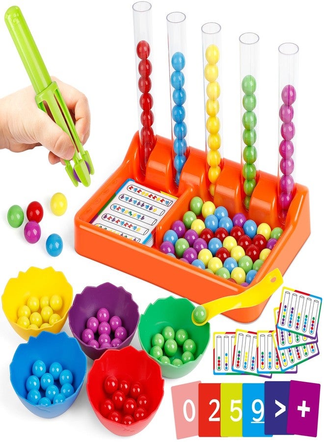 Aizweb Counting and Color Sorting Toys for Toddlers, Montessori Toys Preschool Kindergarten Learning Activities,STEM Math Manipulatives Matching Games Educational Learning Fine Motor Skills - Image 1