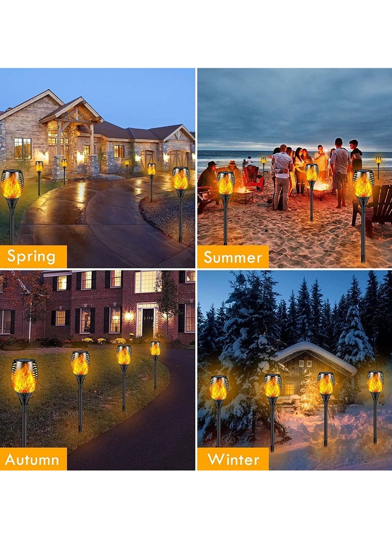 DubaiGallery Solar Outdoor Lights, Solar Flame Torch Lights with Flickering Flame, Waterproof Solar Pathway Lights, Solar Garden Lights for Garden  - Image 4
